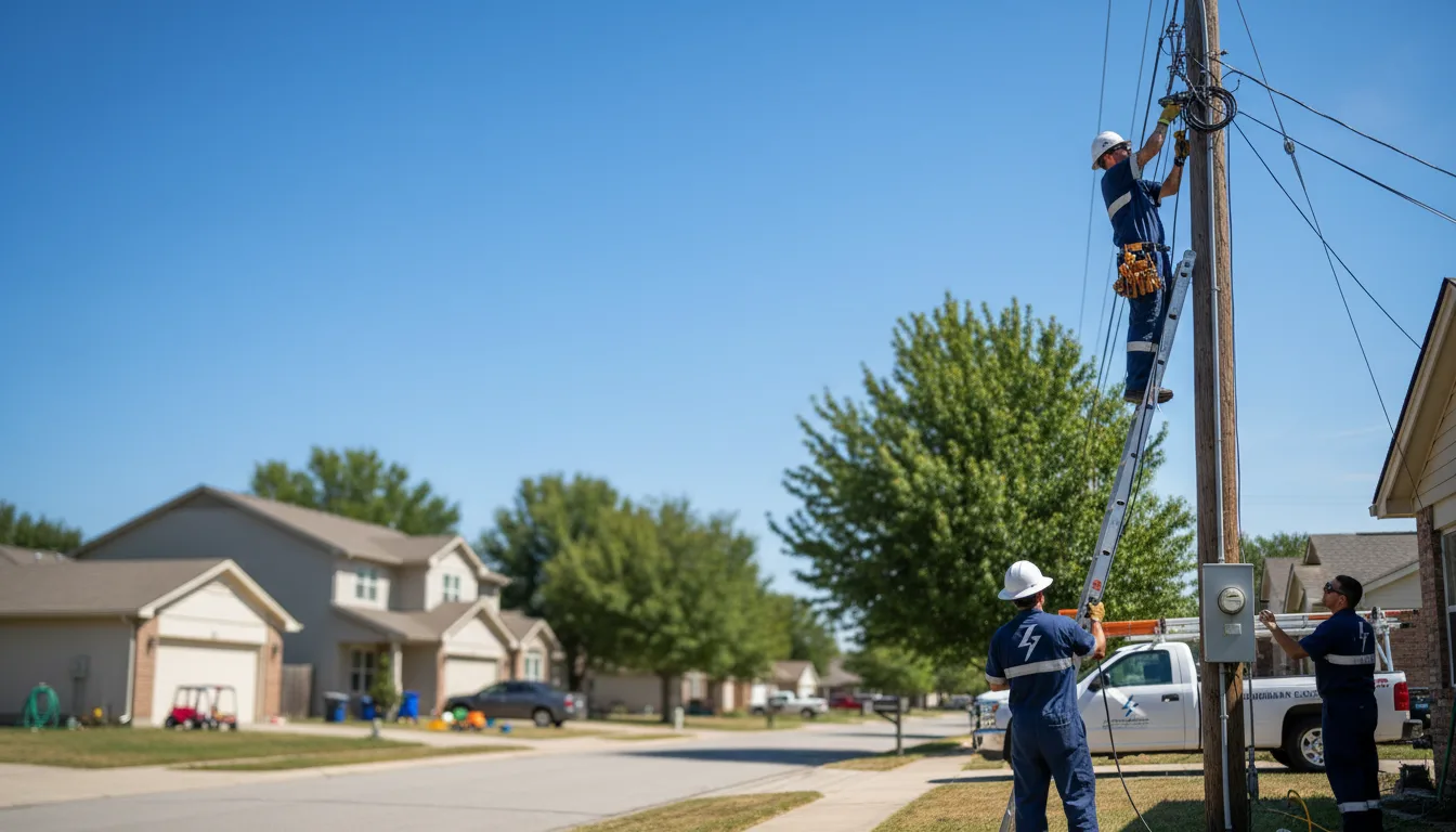 Residential electrician providing installation services in Caldwell, OH
